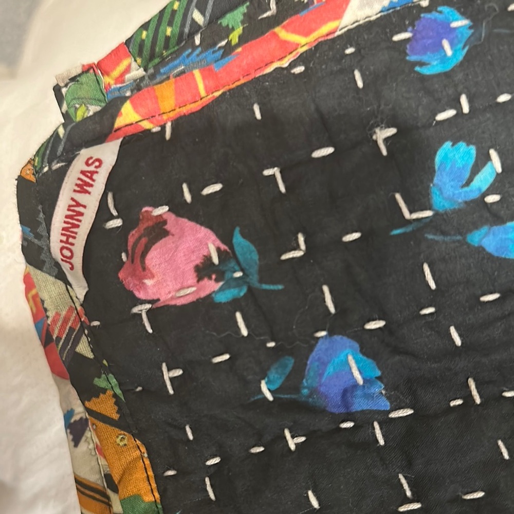 Johnny Was Multicolor Floral Quilt - Picture 4 of 12